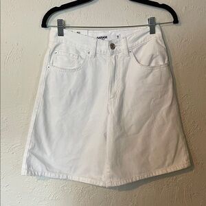 Garage White Denim Bermuda Style Skate Skater Jorts